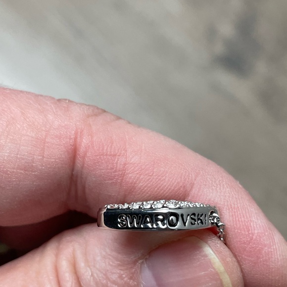 Swarovski Rhodium Crystal Iconic Swan Necklace - Picture 11 of 11